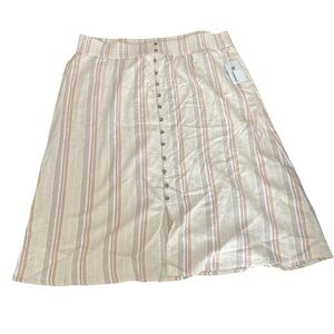 NWT Sonoma linen blend skirt-1X